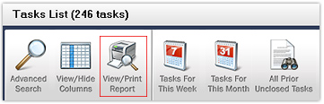 Tasks' - View/Print Report