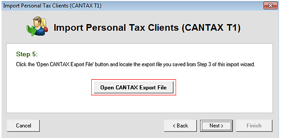 Export CANTAX T1 Screenshot (Step 6)